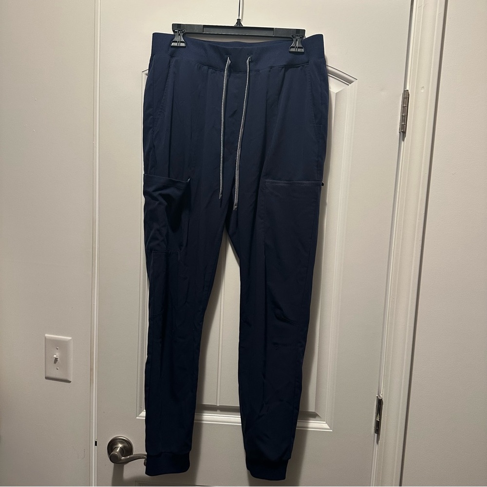 Fabletics Navy Scrub Joggers